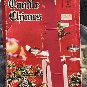 👼 Vintage Angel & Party Candle Chimes Birthday Candle Gold Tone NOS Target 🎯